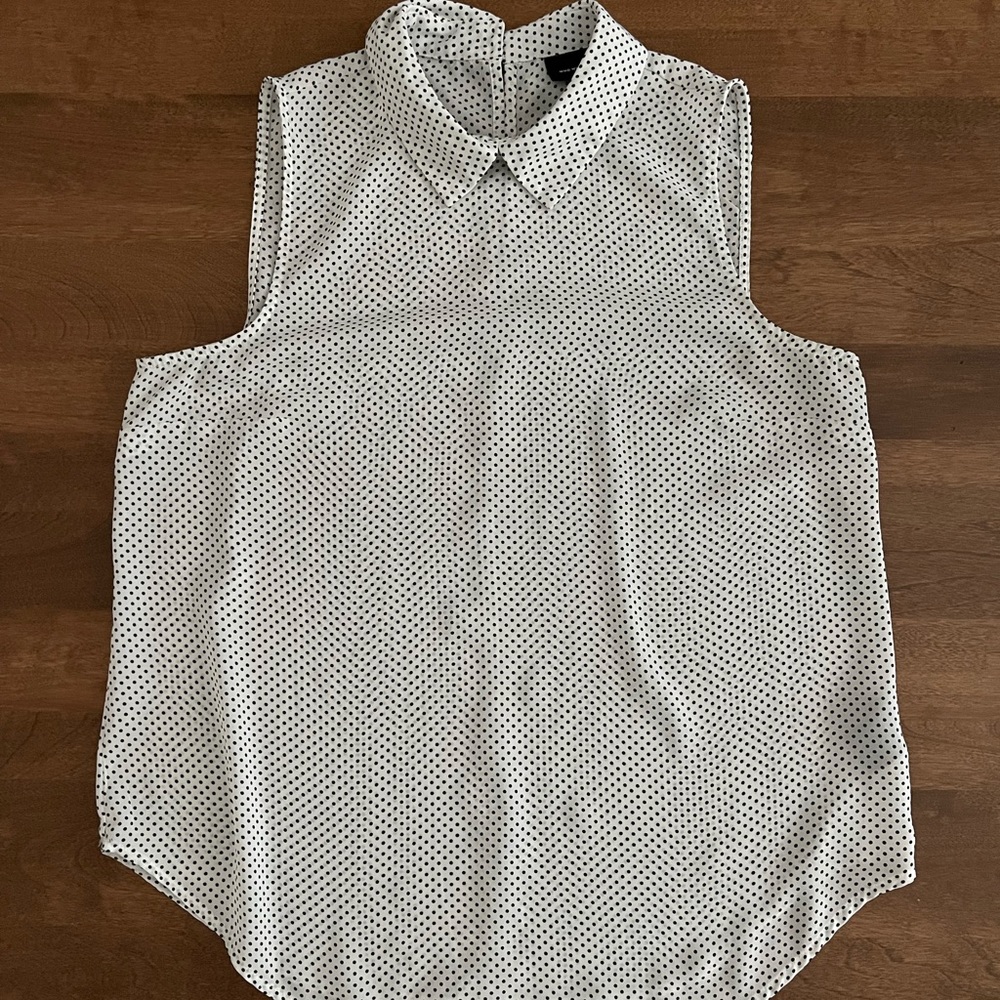WHO WHAT WEAR POLKA DOT TOP